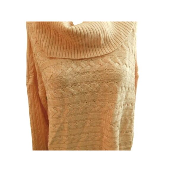 RAlph Lauren Size XL Pink Cableknit Elegant Sweater Knit Top NWT $89 - Picture 3 of 3